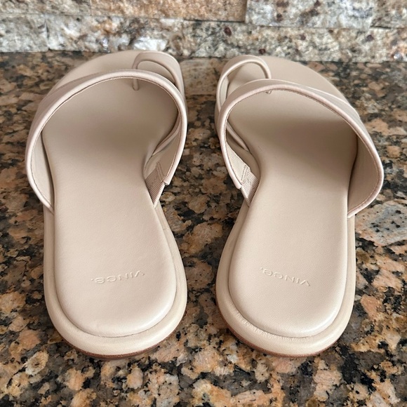 Vince 
Lukas Slide Sandal in Birch Sand - Picture 8 of 11